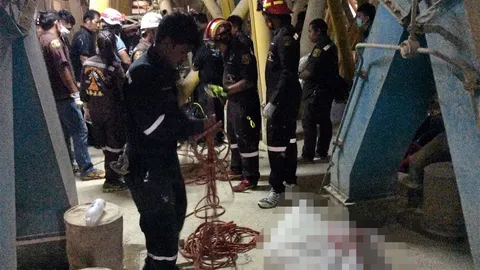 บึมไฟลุกคลอก 2 ศพ คนงานเชื่อมถังรั่ว