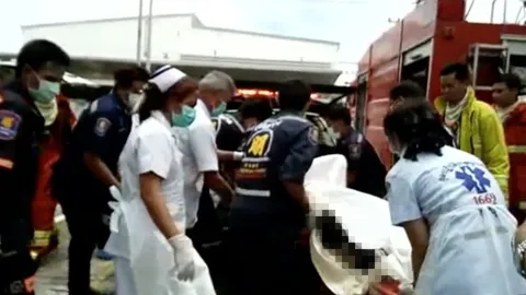 ไฟไหม้ รง.ผลิตสีนิคมฯที่ชลบุรี คลอกคนงานตาย 1 