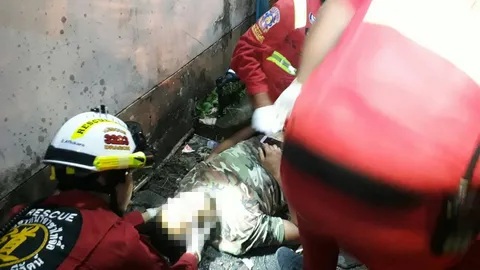 ซุปเปอร์แมนตกตึก เมาขึ้นไปยืนชั้น 3 มือหลุดจากจับระเบียง