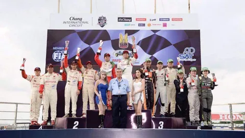 สมศักดิ์ศรีแชมป์เก่า! 'โตโยต้า ทีมไทยแลนด์' ควบแชมป์ศึกมาราธอน RAAT