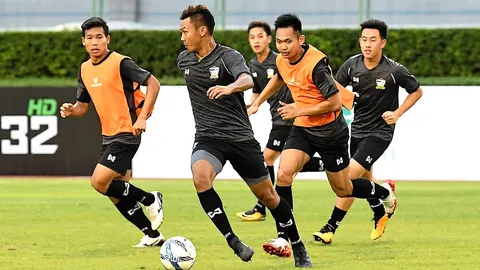 ช้างศึกยู-23 ซ้อมที่สนามศุภฯ เตรียมหวดคัดเอเชีย 19 ก.ค.นี้