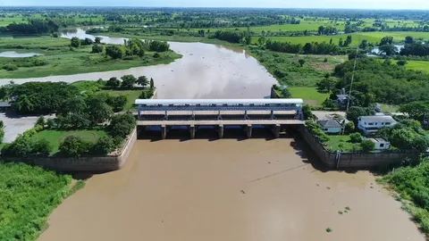 ฝายวังยาง ยกประตูทั้ง6บาน หลังน้ำชีสูงขึ้น-เขื่อนราษีไศลเร่งระบายเพิ่ม