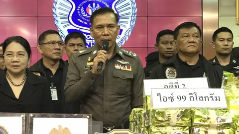 'เฉลิมเกียรติ' แถลงจับ8คดี แก๊งยานรก ยึดของกลาง 2 ล้านเม็ด ไอซ์ 137 โล
