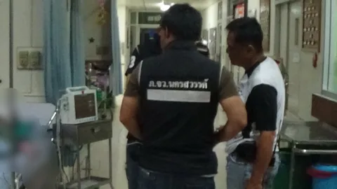 ตร.นครสวรรค์ อายัดตัวคนร้ายปล้นรถขนเงิน หลังถูกยิงไปรักษาที่รพ.อ่างทอง