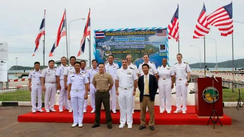 ถึงมือแล้ว! ทร.สหรัฐฯ ส่งมอบท่าเรือทุ่งโปรงให้ ทร.ไทย หลังเข้าปรับปรุง