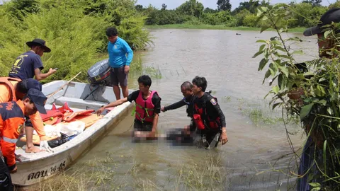 แม่ร้องไห้แทบขาดใจ ลูกชายกำนันที่ศรีสะเกษ เป็นศพลอยกลางฝาย ถูกน้ำซัดจม (คลิป)