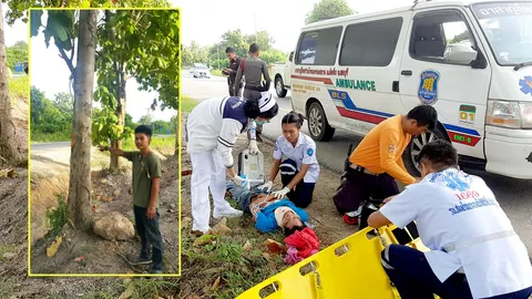 ผู้พิชิตมัจจุราช พ่อค้ามะนาวกับเมีย จอดรถโดดช่วยคนผูกคอตายริมถนน จนรอด