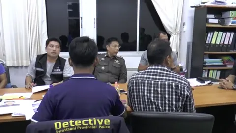 2พ่อลูก เอี่ยวปมญาติยิงกัน ดับ 3 ศพ เข้ามอบตัวตร.สภ.ชัยบุรี แล้ว 