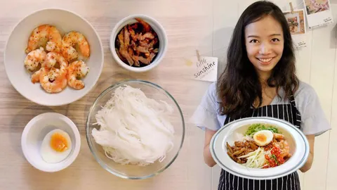 ยำขนมจีนกะปิกุ้ง