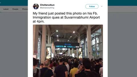 ตม.2 แจงภาพคนรอตรวจพาสปอร์ตแน่นสุวรรณภูมิ ยัน จนท.เข้าเต็มทุกช่อง