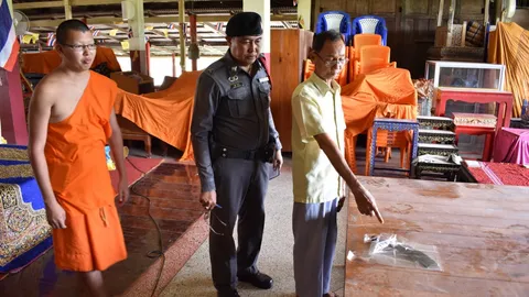 หมาเห่าทั้งวัด! ล่าโจรใจบาป ย่องขโมยเงินบริจาควัดเมืองอ่างทอง