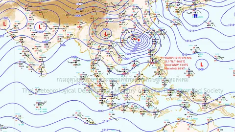 ทั่วไทย ฝนลดลง ส่วน กทมและปริมณฑล มีฝนส่วนมาก ช่วงบ่ายถึงค่ำ