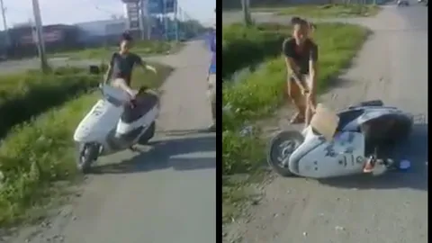 ผญบ.สาวคนจริง ทุบรถป๊อปตัวเอง ขี่ย้อนศรโดนยึด ตอนนี้สำนึกผิดแล้ว (คลิป)