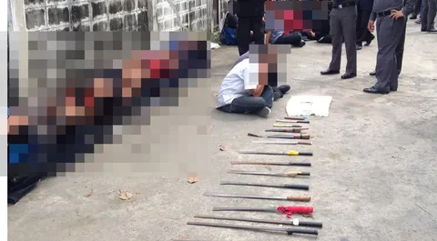 ไปเรียนหรือไปรบ! ตร.ล้อมจับเด็กช่างกล พบมีด 26 เล่ม ปืนอีก 3 กระบอก