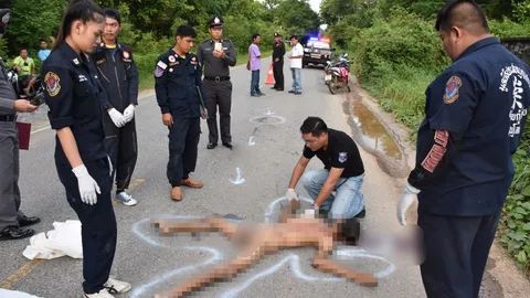 ศพปริศนา แก้ผ้าล่อนจ้อน ตายคาถนนที่พิษณุโลก ตร.ยันในพื้นที่ไม่มีคนจร