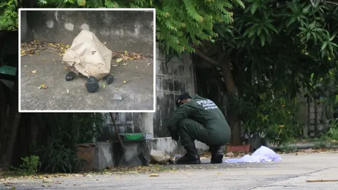 EOD สุพรรณฯ กู้ทำลายระเบิดไทยประดิษฐ์ หลังบึมสนั่นทำเด็กน้อยและแม่เจ็บ