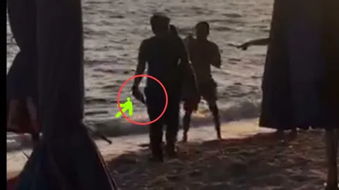 บางแสนวุ่น นักท่องเที่ยวอารมณ์ร้อน ชักปืนขู่พ่อค้าเช่าห่วงยาง 