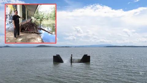 ท่วมปากกระโถนอีกรอบ เขื่อนน้ำอูน สกลนคร ร.ร.ผวาหลังทำสถิติปิดเรียนนานสุด