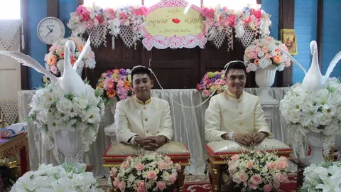 นักธุรกิจปากน้ำหอบสินสอด 1 ล้านขอหนุ่ม นศ.ปี 4 แต่งงาน แขกร่วมชื่นมื่น