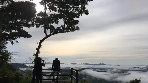 นักท่องเที่ยวแห่ขึ้นภูบ่อบิด สัมผัสทะเลหมอกแรก ก่อนเข้าสู่เหมันตฤดู