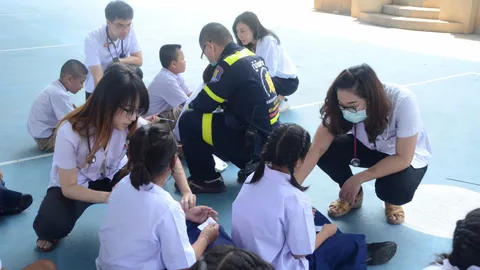 นร.ครึ่งร้อยท้องเสียรุนแรง หลังกินอาหารกล่อง ขณะร่วมกิจกรรม บช.ภ.3