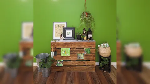 DIY ไม้พาเล็ตต์สุดเก๋! สไตล์ Tropical Table 