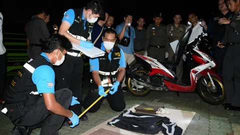 ตรวจยึด จยย. โจรปล้นแบงก์ธนชาต จอดทิ้งโรงเรียน ย่านถนนจันทน์