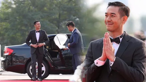 ‘เวียร์’บินไปกระทบไหล่โอปป้า เดินพรมแดงรับรางวัลดาราสุดฮอต