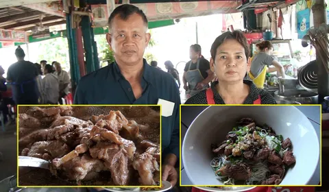 กระดูกอ่อนตุ๋น 'เจ๊อึ่งริมน้ำ' ของดีเมืองชัยนาท 9 ปี มีลูกค้าไม่ขาดสาย