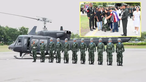  ขบวนกองเกียรติยศ ศพวีรบุรุษทหาร ถึงบ้านเกิด ท่ามกลางความโศกเศร้า