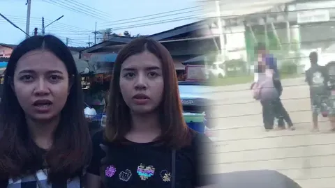 พ่อเลี้ยงคลั่งจะจับทารกกดน้ำ 2สาวจอดรถช่วย รอดตายหวุดหวิด