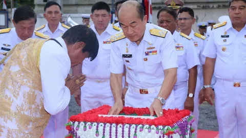 ผบ.ทร.วางศิลาฤกษ์การสร้างอาคารนันทาภิรมย์ เพื่อแก้ปัญหาขาดแคลนที่พัก