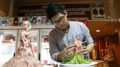 'ตุ๊กตาสลัดผ้า' ไอเดียเก๋ร้านชาบู อุบลฯ ลูกค้าตอบรับดี นิยมเซลฟี่