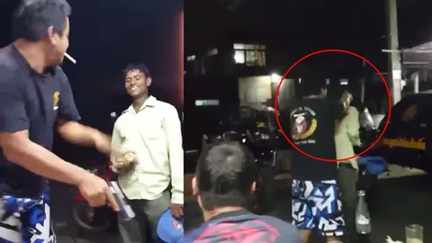 เล่นขำๆ เพราะสนิทกัน หนุ่มชักปืนจ่อหัวบัง แจงเป็นบีบีกัน ไม่มีกระสุน