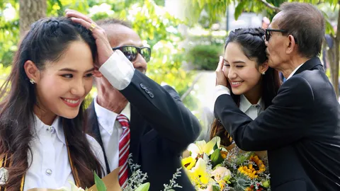 น้ำตาซึม ปันปัน เชื่อ แม่แหวน รับรู้ ถึงไม่ได้อยู่ยินดีลูกรับปริญญา (คลิป)