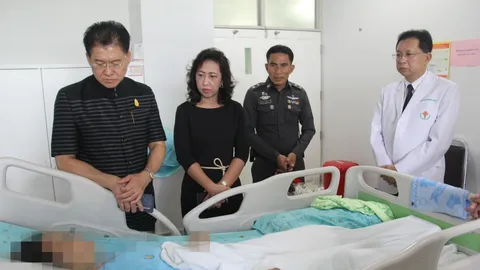 ตร.จัดกำลังเฝ้า 24 ชม. ครูสาวถูกไอ้หื่นแทงสาหัส ผู้ว่าฯโคราช รุดเยี่ยม