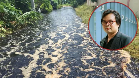 อ.อ๊อด ชี้ บ่อบำบัดสุพรรณ แตก ก่อก๊าซไข่เน่า ส่งผลการหายใจชาวบ้าน