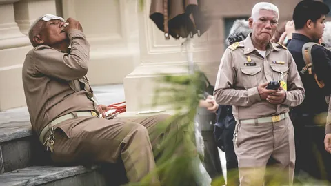 ประชาชนคือแขกของพระองค์ จนท.วังเลือดกำเดาไหล พัก 10 นาทีทำหน้าที่ต่อ