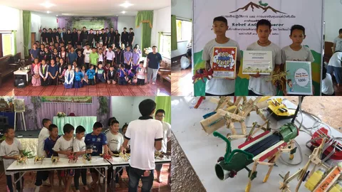 พอเพียงพิชิตดอยช้าง แข่งขันหุ่นยนต์ไม้ไผ่ เสริมทักษะนร. ถิ่นทุรกันดาร 