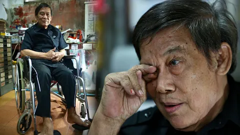 ชาย เมืองสิงห์ หลั่งน้ำตา ต้องนั่งวีลแชร์ หมดโอกาสบวชถวายในหลวงร.9 