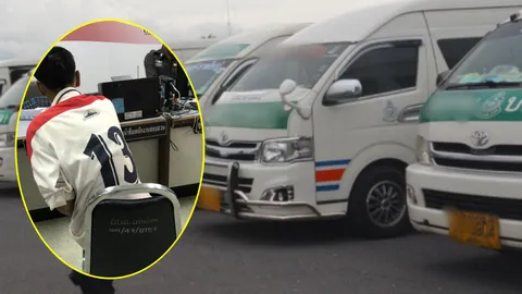 ครั้งแรกเจอเลย สาวใหญ่นั่งรถตู้ หนุ่มหื่นขัดจรวดโชว์ ซ้ำสะกิดให้ดู 