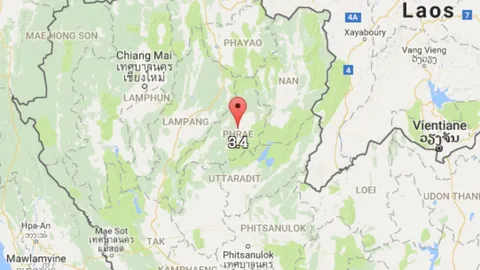 เมืองแพร่สั่นสะเทือน แผ่นดินเขย่า 2 รอบติด แรงสุดขนาด 3.4 ลึก 2 กม.