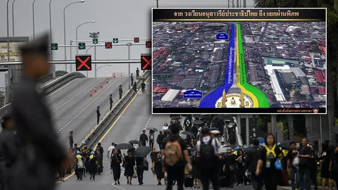 แผนจัดจราจร-ขนส่งมวลชน ซุ้มถวายดอกไม้จันทน์พระราชพิธี