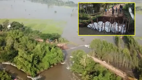 3 วันต้องเสร็จ! ผวจ.สั่งระดมซ่อมคันดินน้ำพอง ป้องเขตเศรษฐกิจขอนแก่น