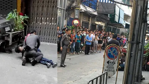 คลั่งจับตัวประกัน โดนตร.ยิงร่วง