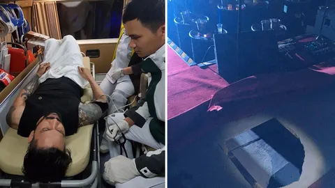 หาม เจ๋ง บิ๊กแอส ส่งโรงพยาบาล ร่วงพื้นเหตุเวทีทะลุ! (คลิป) 