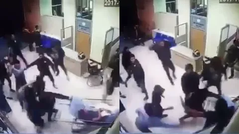 อุ้มลูกหลบกระสุน! คลิปโจ๋บุกตีคู่อริใน รพ.กระทุ่มแบน ยิงปืนขึ้นฟ้านับสิบ