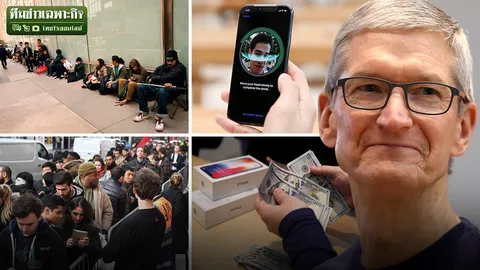 iPhone X แพงกว่าทองก็ยอมจ่าย! ยอดขายไอโฟน 3 เดือน 46.7 ล้านเครื่อง หนุนศก.มะกันโต?