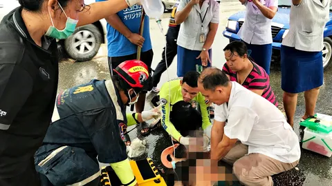 สุดยื้อ! กู้ภัยปั้มหัวใจช่วยด.ช.13 ปี ขี่จยย.ชนกลางลำรถกระบะ ดับ1เจ็บ1