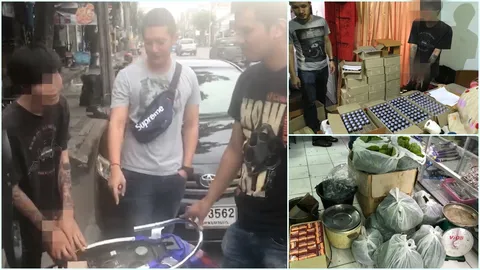 เปิดร้านซ่อมรถบังหน้า ขายยาแก้ไอ - ใบกระท่อม กองปราบบุกทลาย! (คลิป)